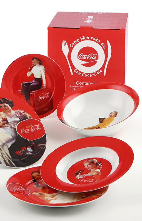 Platos personalizados Coca-Cola